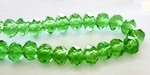 ISR4x6P1 Imitación Swarovski Rondel 4x6mm. Verde. 100pzas. ISR4x6P1 Imitación Swarovski Rondel 4x6mm. Verde. 100pzas.