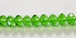ISR6X8P Imitación Swarovski Rondel 6x8mm Verde,70 pzas ISR6X8P Imitación Swarovski Rondel 6x8mm Verde,70 pzas